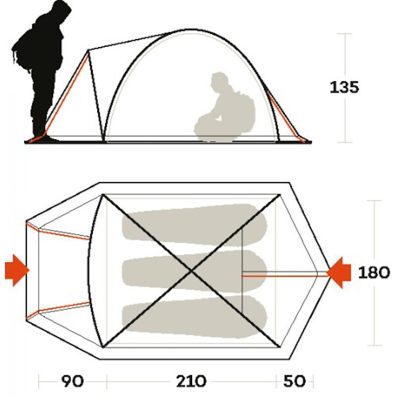 Tenda SKYLINE 3 ALU FERRINO 03