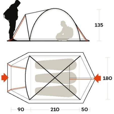 Tenda SKYLINE 3 ALU FERRINO 03