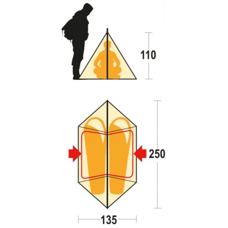 Tenda MTB misure - FERRINO