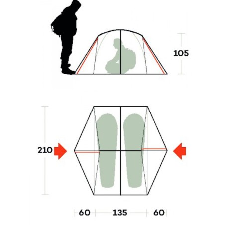 Tenda GRIT 2 FERRINO 08