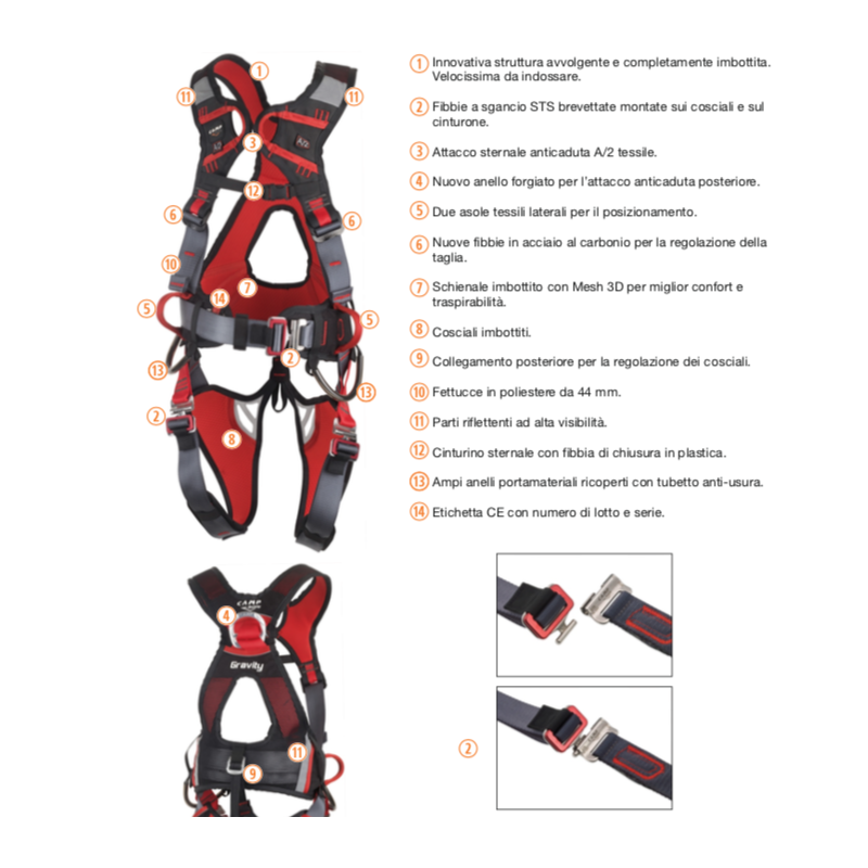 Full body harness GRAVITY - CAMP