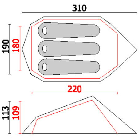 Tenda MINIMA 3 SL CAMP 03
