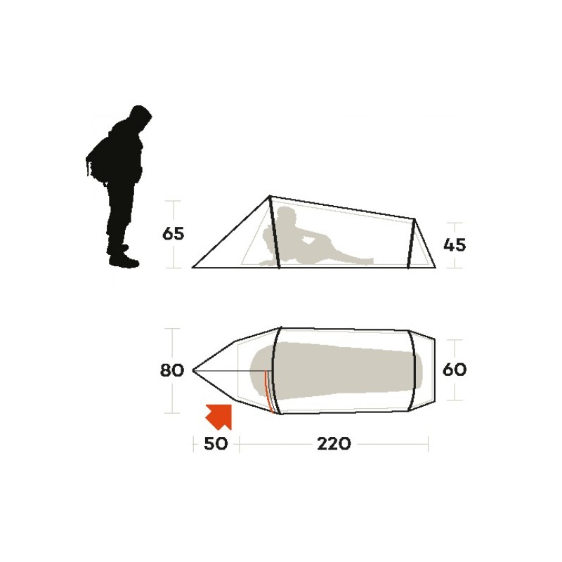 Tenda SLING 1 Blu FERRINO 03