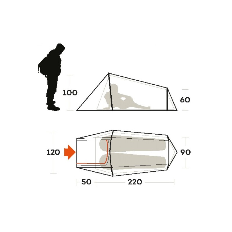 Tenda SLING 2 sabbia FERRINO 03