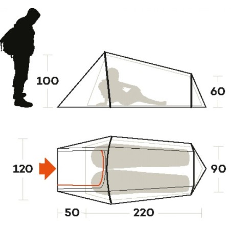 Tenda SLING 2 sabbia FERRINO 03