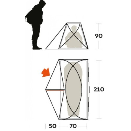 Tenda SOLO arancio FERRINO 03