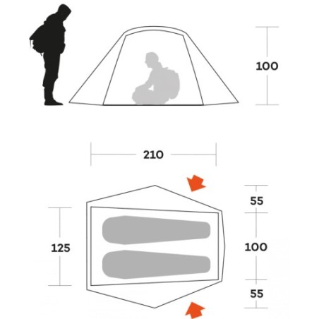 Tent FERRINO BLOW 2 02