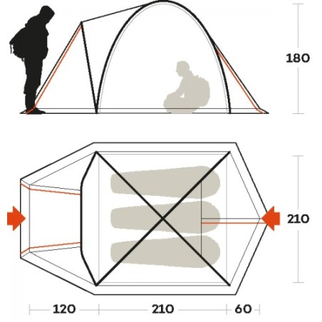 Tent FERRINO SHABA 3 03
