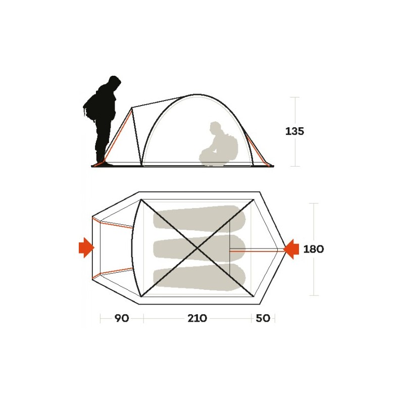 Tent FERRINO SKYLINE 3 ALU 03
