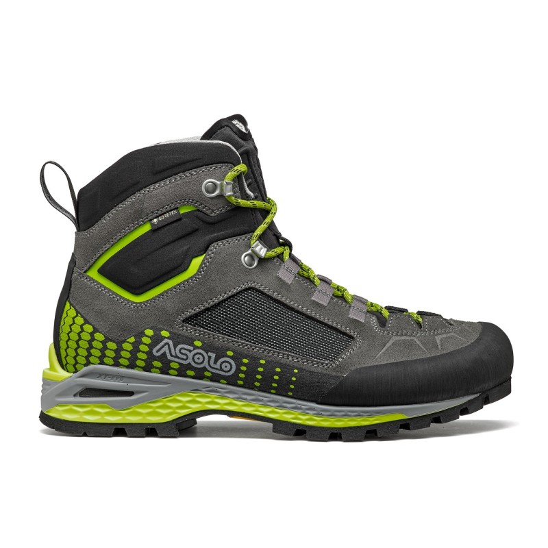 Shoes ASOLO FRENEY EVO MID GV Graphite-Green Lime