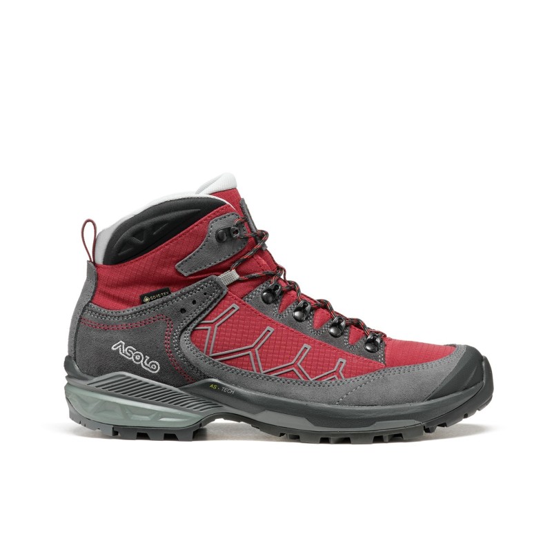 Scarpe ASOLO FALCON EVO GV ML Grey-Carm.Red-Shark