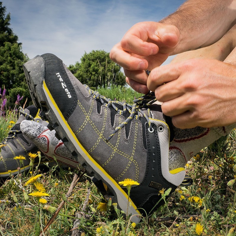 Scarpa HURRICANE EVO LOW WP Grigio-Giallo TREZETA 04