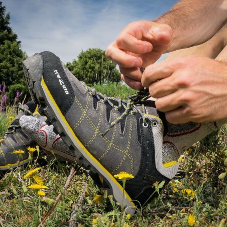 Scarpa HURRICANE EVO LOW WP Grigio-Giallo TREZETA 04