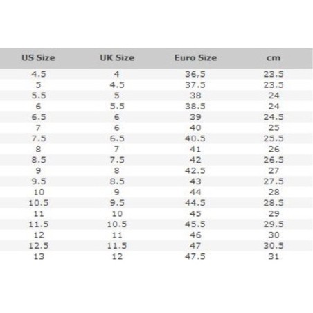 Sizing chart NIKE BALLESTRA 2